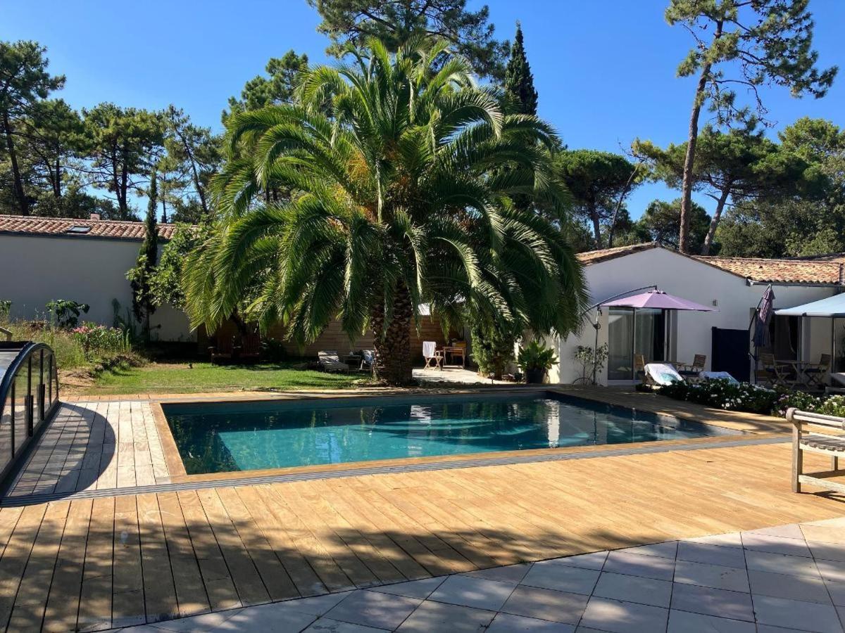 La Maison De La Dune - Chambres Climatisees - Jacuzzi 1Ere Seance Offerte - Piscine Chauffee Avec Abri Amovible - Plage Situee A 200M, Acces Direct Par Le Bois La Couarde-sur-Mer Zewnętrze zdjęcie